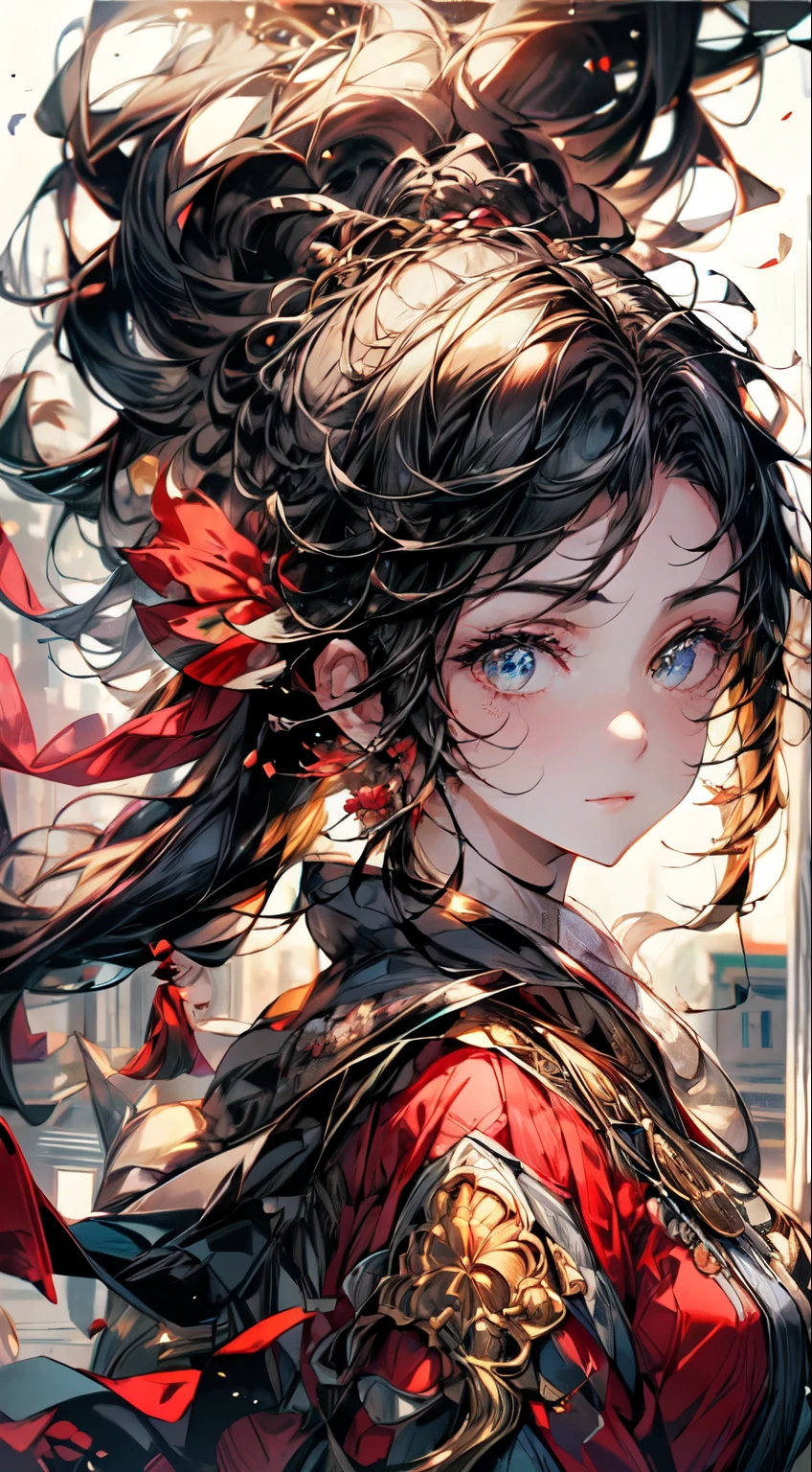 (Best quality, 8k, 32k, Masterpiece, UHD):1.2, blurry background, a stunning photo with beautiful saturation, ultra high res,(realistic:1.4)),deep shadow,(best quality), ultra realistic,32k,extremely detailed CG unity 8k wallpaper, best quality, (detailed face, perfect face, perfect eyes, realistic eyes),(clear face),(OL),office,Black Hair,