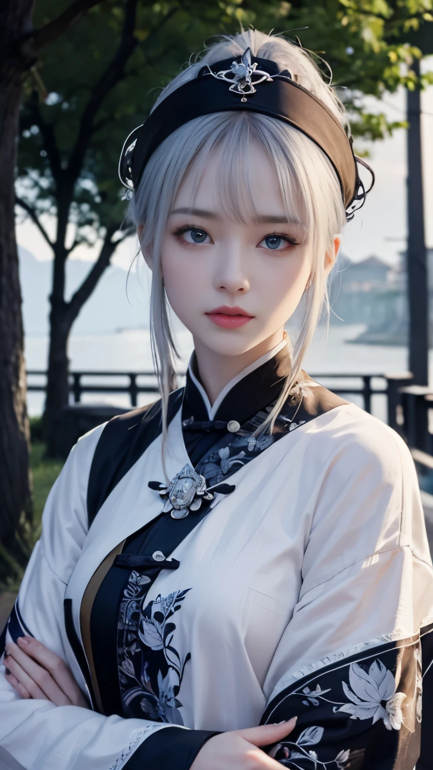 masterpiece, wonderful, night, Outdoor, Wet day, branch, Chinese style, ancient China, ((2 women)), Mature Woman, Blue and white hair color, Gray Blue Eyes, Pale pink lips, Indifference, 真swordさ, bangs, Assassin, sword, White clothes, Blood, Blood, Violence, die, Injury, Blood, Facial Blood, Facial details, Facial details
情報
