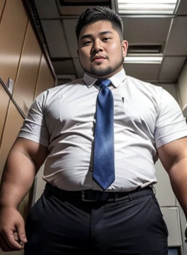 Completely naked, NSFW, (((single)))，Angle from directly below，Pose in front of the camera，Chuck open，，Shirt and long tie，Salaryman，Ass-splitting pants，Striptease，， (((Masculine eyes)))， (((Japanese)))，School，cry，sad，No pants，reality，khd， Super huge，Half Man, Half Asiatic Black Bear, (((Naked Young Man))), ((()))，no pants, ， A slightly chubby young East Asian man，A slightly chubby age boy, Gay
