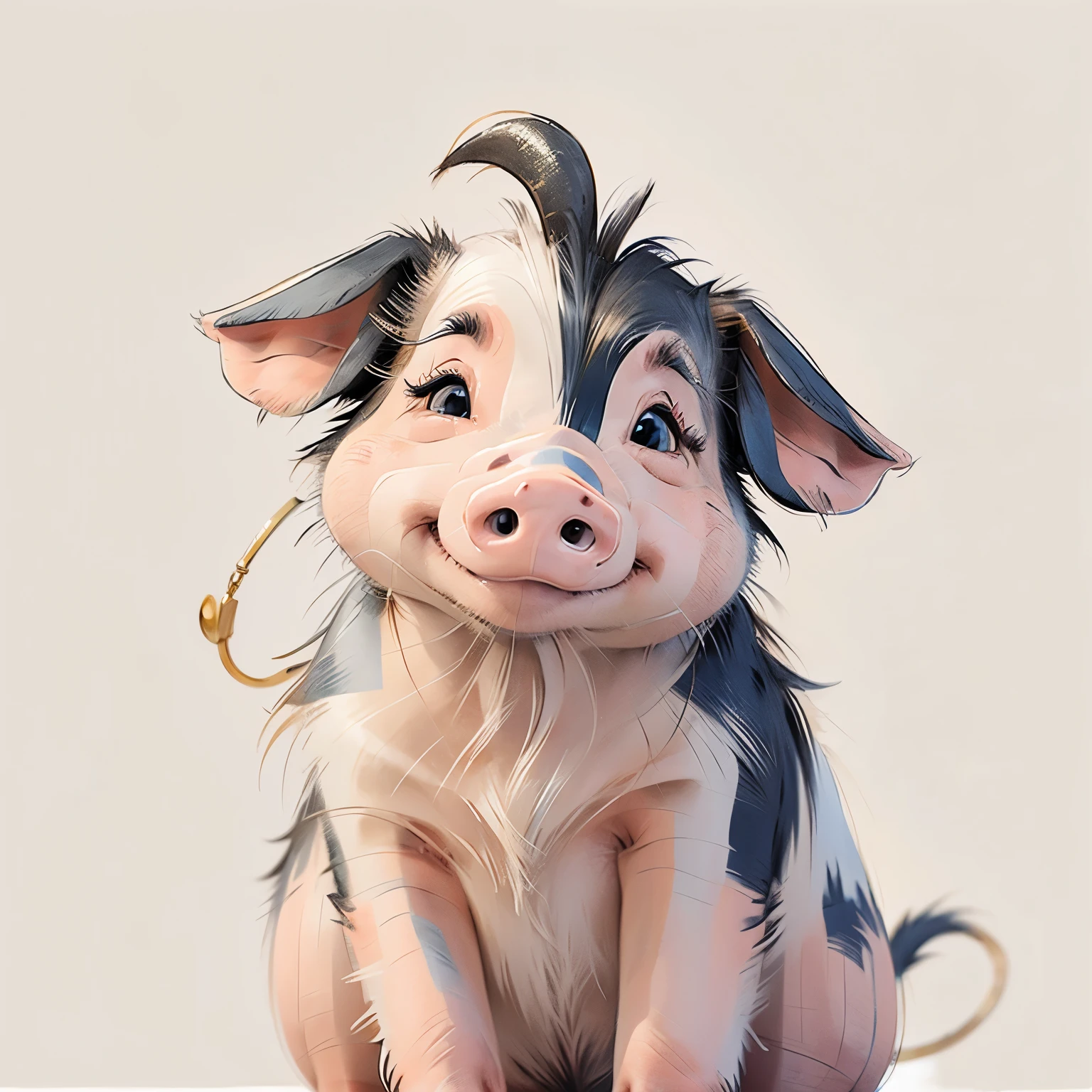 Portraiture,pig,Smile,