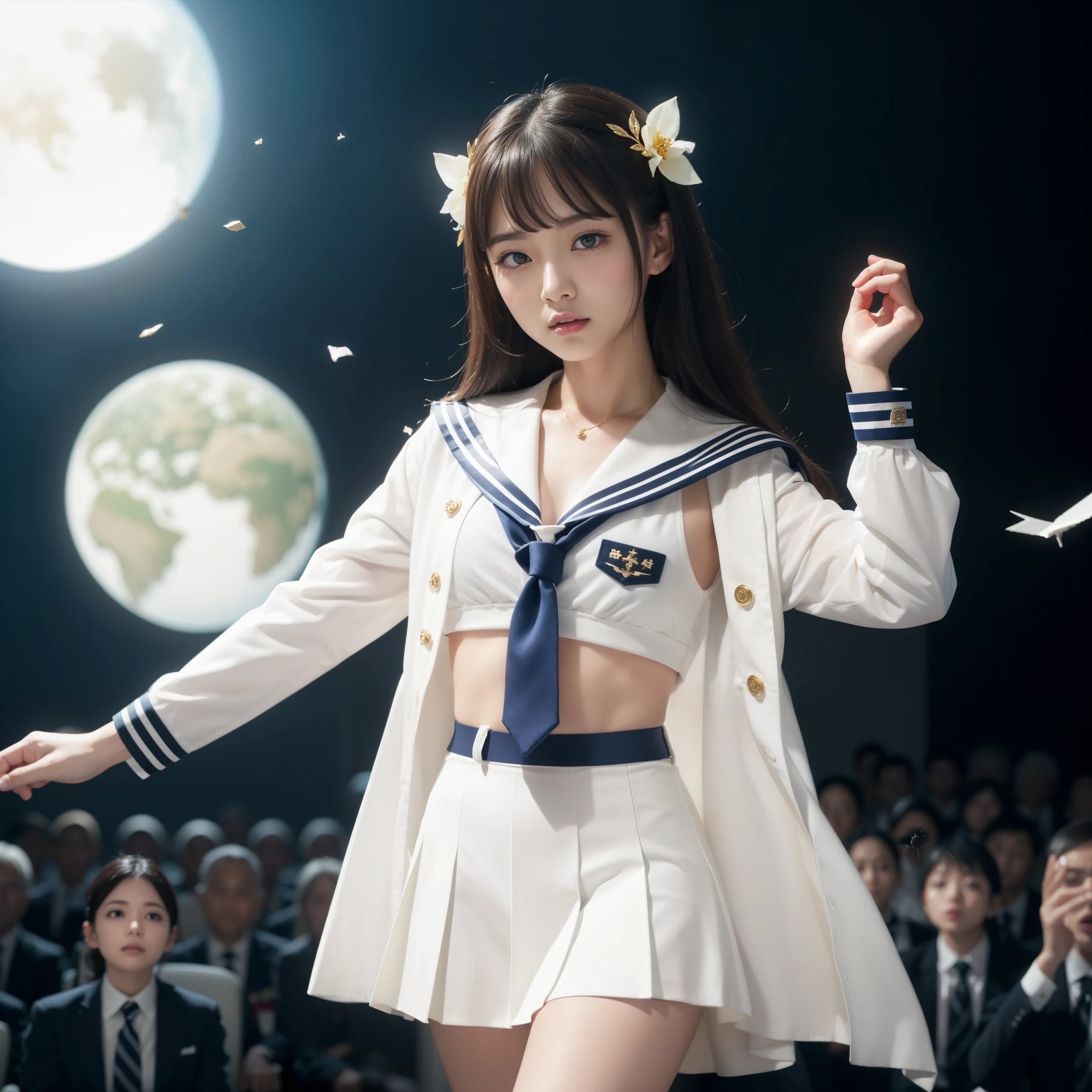 Sailor suit、Embarrassing、One beautiful woman、Detailed face、Good hands、Thin legs、(Flying debris, highest quality:1.2), 8K, Official Art, chest、cute、I can see your pants、Pulling on skirt、 planet, Trending on cgstation, 太陽系外planet, Official Art, mar planet, Sakimi-chan, Five Fingers Photos&#39;Body of, Esbian all over、Sailor suitの美しさ、Cool look、 (masterpiece) (highest quality) (Get used to it) (8K) (Cinema lighting) (Sharp focus) (complicated)Black Hair、14 years old、小さいchest、Laughter、Incredibly stupid, (beautiful girl, cute face, Turn back, Gold ornaments in hair、naked、chestのクローズアップ, Gardenia, Viola family, space , Watching the audience, Film Grain, chromatic aberration, オッパイSharp focus, Face Light, Dynamic Lighting, Cinematic lighting, Get used to itな目と顔, (cute tie、1:1.2)
information
