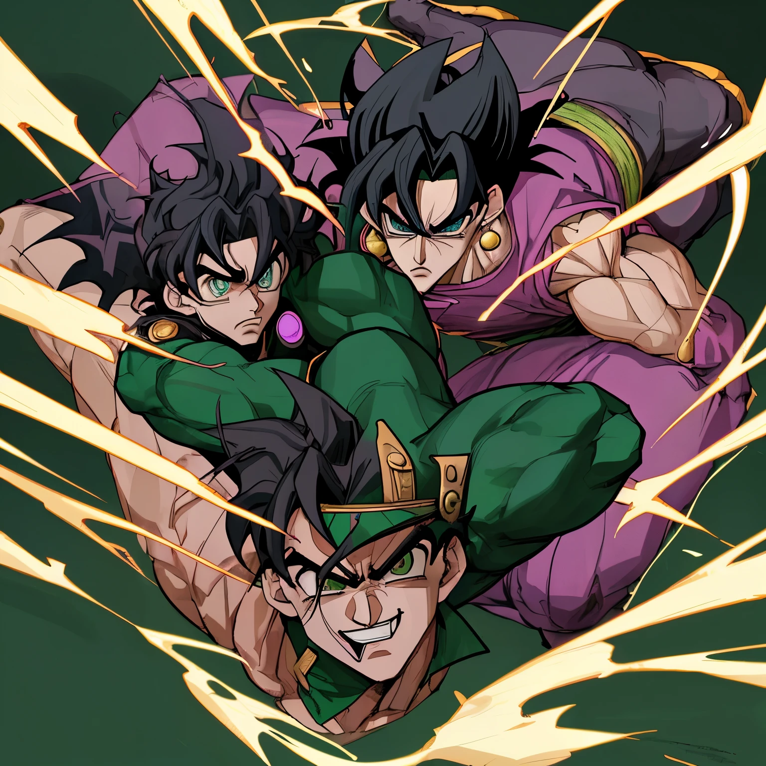 Goku Black contra Jotaro Kujo no meio da rua