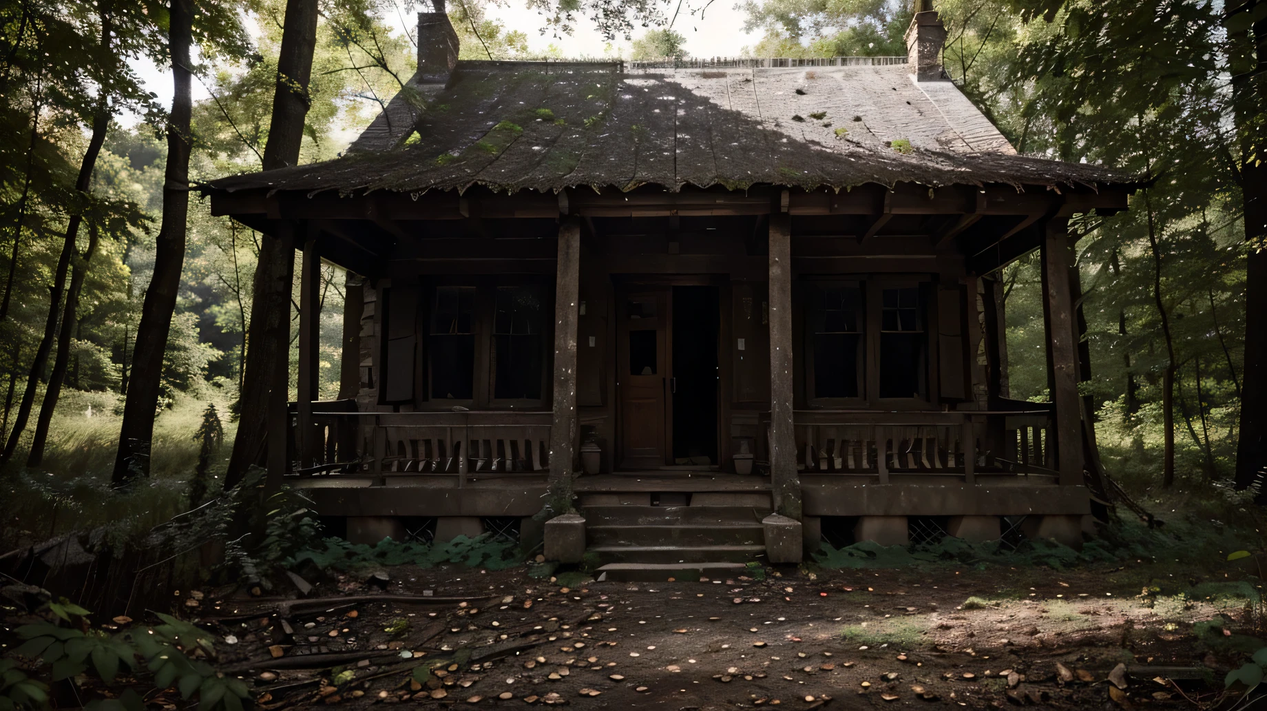 In the deep woods of Blackwood County, where the trees are so ancient their branches seem to touch the sky, lies a dark secret hidden. Amidst these impenetrable woods stands an abandoned house known only to the villagers as "The House of Forgetfulness."