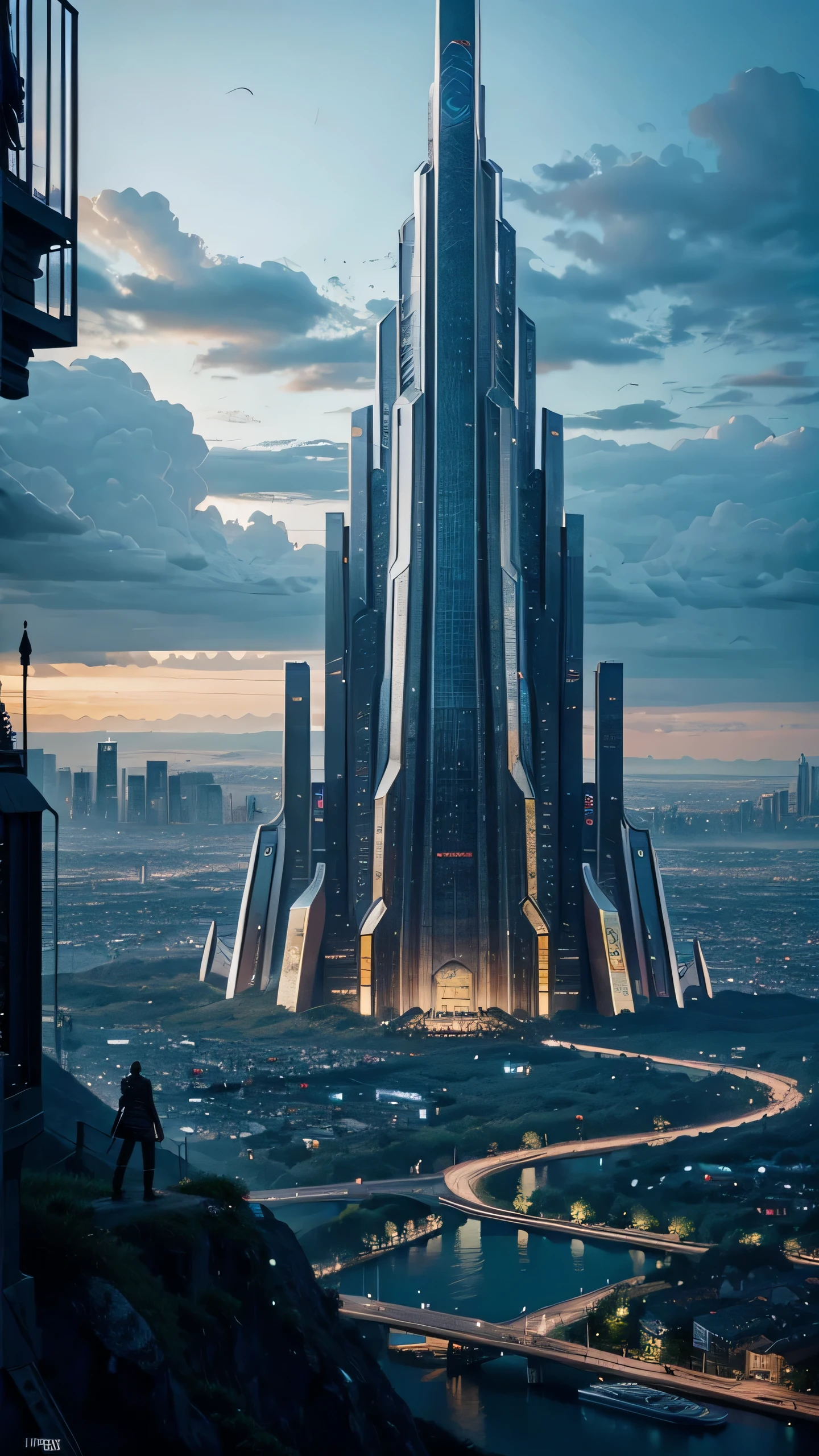 (masterpiece, best quality, beautiful digital art:1.4), a sci-fi painting of a city in the style of james gurney. trending on artstation. hd 8k resolution. highly detailed. dark colors. epic. cinematic lighting. realistic. matte painting. concept art. digital art. octane render. unreal engine 5. imax. cinematic. epic scene. awe inspiring. award winning. dramatic. epic, wallpaper, 8k