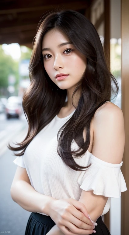 highest quality, masterpiece, Ultra-high resolution, (Realistic:1.4), RAW Photos, (Lesbian couple, 18歳の女の子と25-year-old woman), in the morning, in spring, In Hiroshima's entertainment district, (15 year old girls, The most famous Japanese idols, whole body, Sexy pose、The areola is visible、The genitals are visible、(Very beautiful short black hair), 最も人気のある日本のアイドルのような非常にかわいいface, ((非常に美しい大きな黒いeye)), Very beautiful lips, Very beautiful skin, Very beautiful long eyelashes), (25-year-old woman, The most famous Japanese actresses, Wearing white sheer underwear, (very beautiful long brown hair), 最も人気のある日本の女優のような非常に美しいface, ((非常に美しい大きな丸いeye)), Very beautiful skin, Very beautiful lips, Very beautiful long eyelashes), 無邪気な笑face27歳, Japanese women, Upper body composition, faceに明るい焦点を合わせる, Hairstyle: Shoulder length, Wavy, Chestnut Hair, face: Heart-shaped and soft, Eyebrow: Natural and gentle arch, eye: big, round, Dark brown, nose: and straight, mouth: ふっくらとした唇と自然な笑face, Costume: Casual chic outfit with stylish blouses and sweaters, Light Accessories, skin: 輝くような透明感のあるskin