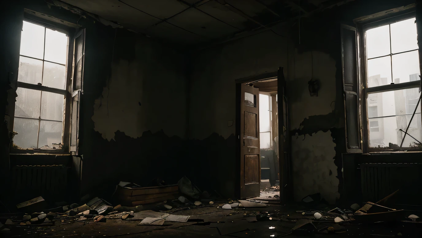Inside, it was dark and oppressive. The smell of decay hung heavy in the air, and I felt an invisible presence manifesting around me.