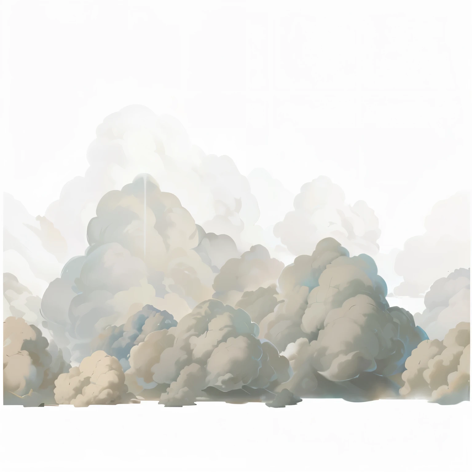 nuvens de chuva em um fundo branco, nuvens escuras, pollution clouds, smoke, somente as nuvens super detalhadas, detalhes de nuvens, set of radiation clouds