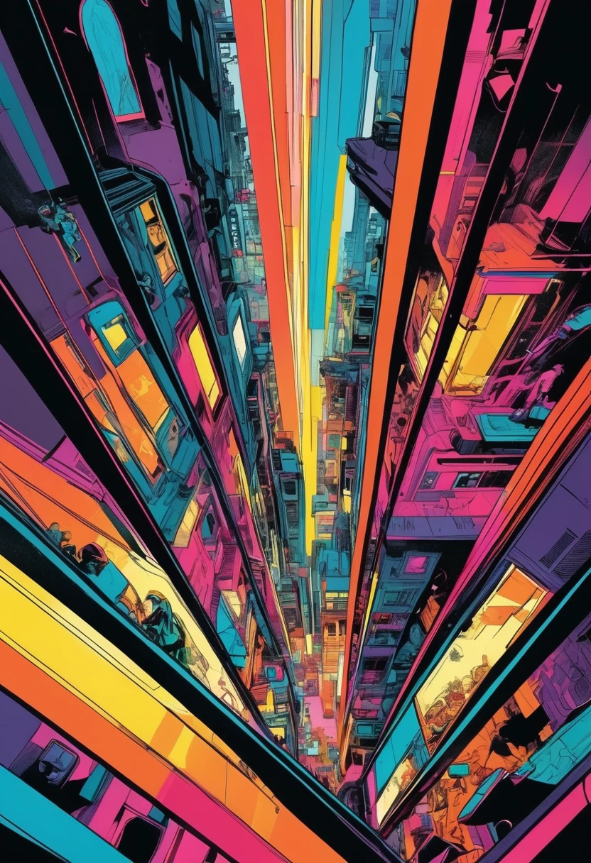 (a capybara), bold colors, minimalism, luminous iridescent eyes, bold textures, vibrant color, backlighting, top down view, noir comic, (masterpiece, best quality, perfect composition, very aesthetic, absurdres, ultra-detailed, intricate details, Professional, official art, Representative work:1.3)