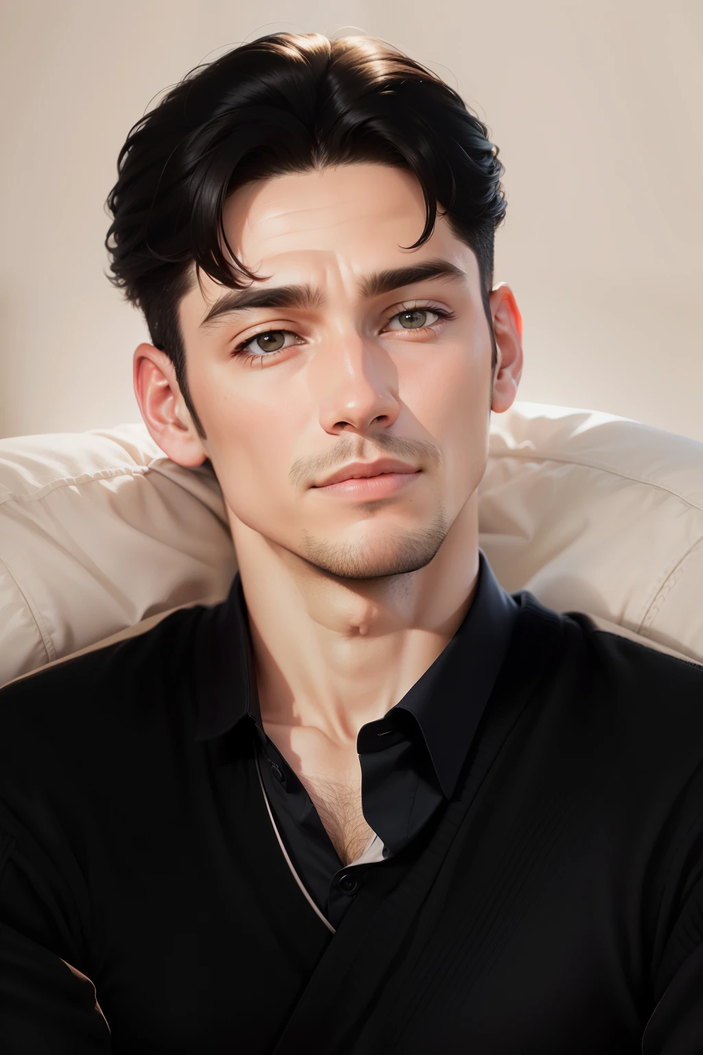 foto cruda, a (retrato:1.2) de un hombre muy guapo, (piel muy detallada:1.2), 8k hd, DSLR, Soft lighting, alta calidad, film grain, Fujifilm XT3