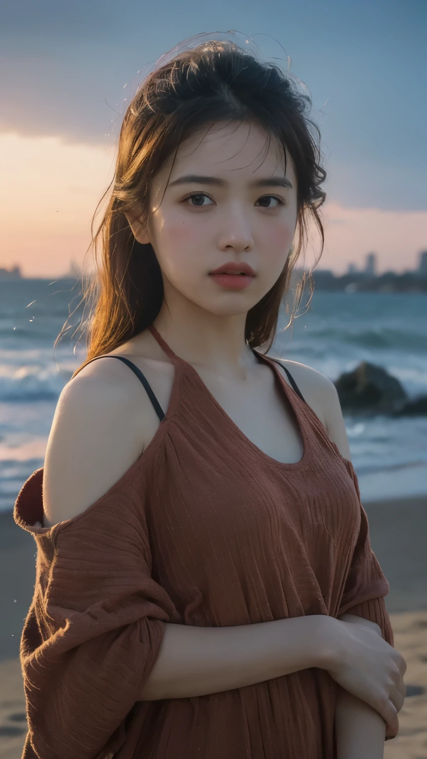 (threesome:1.2), cute & girly \(idolmaster\), facial, (8k, RAW photo, best quality, masterpiece:1.2), ultra detailed, ultra high res, (realistic, photo realistic:1.2), high detail RAW color photo, professional photograph, depth of field, an extremely delicate and beautiful, extremely detailed, 8k wallpaper,  moist skin, art by Balcomb Greene, (art by David Alfaro Siqueiros:1.3),  photograph, shoulder-level shot of a Intellectual South-American Kiteboard Energy patterns, background is [Chicago|Fossil fuel power station], at Twilight, Neo, flat lighting, film grain, dslr, 800mm lens, behance HD