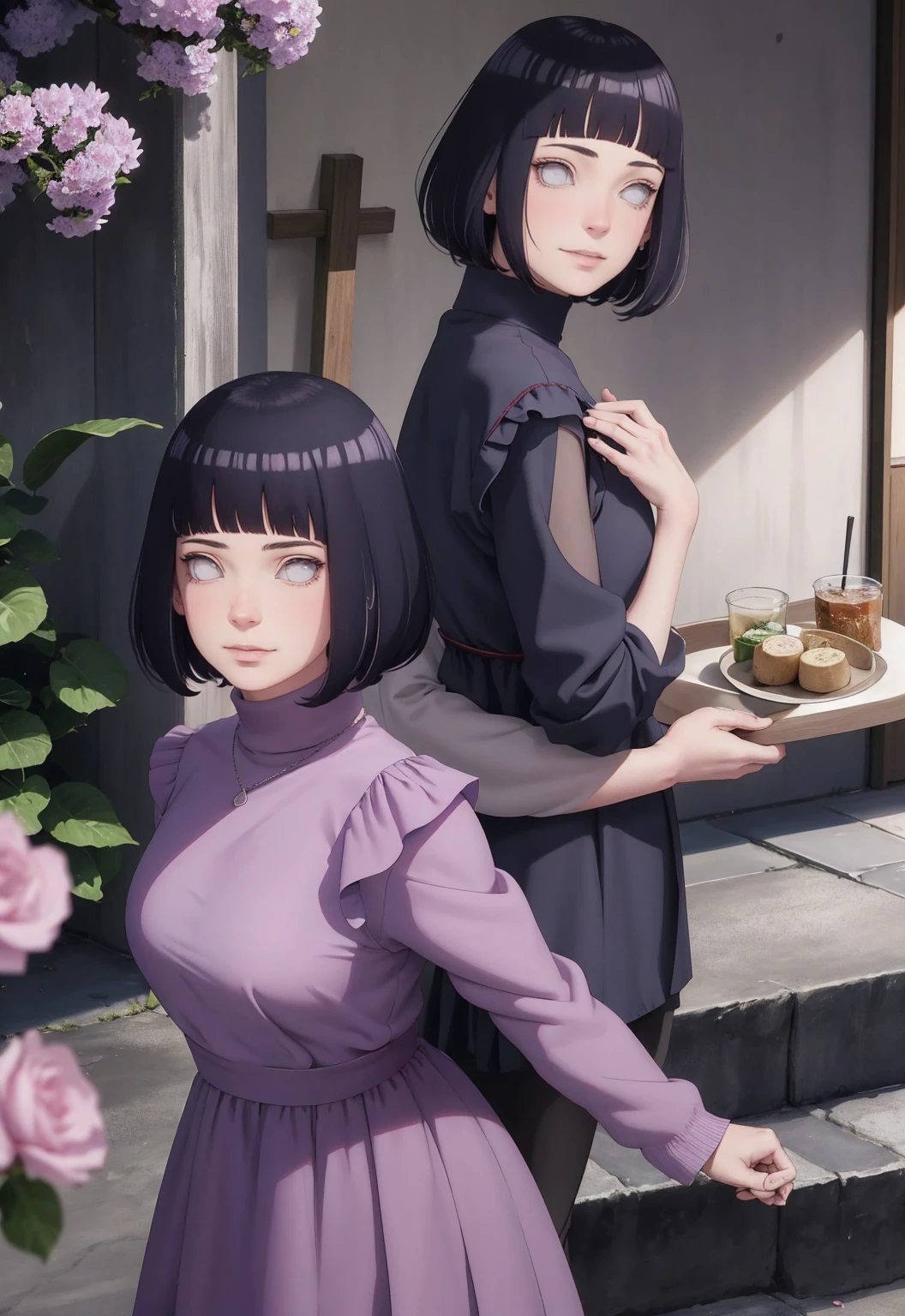 4K, (masterpiece), best quality,  2D, ((National Foundation)), (Teen Anime School Girl), (Unbuttoned shirt), (Small Breasts), nipple, Brown long hair, blue eyes, Smile, Height, Clear eyes, Black eyelashes, (Complex and meticulous), dramatic, Shinkai Makoto, Popular on CGsociety