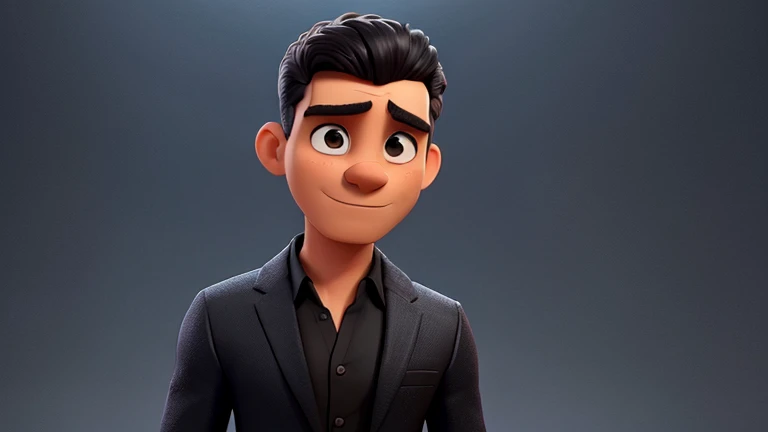 um homem de terno preto