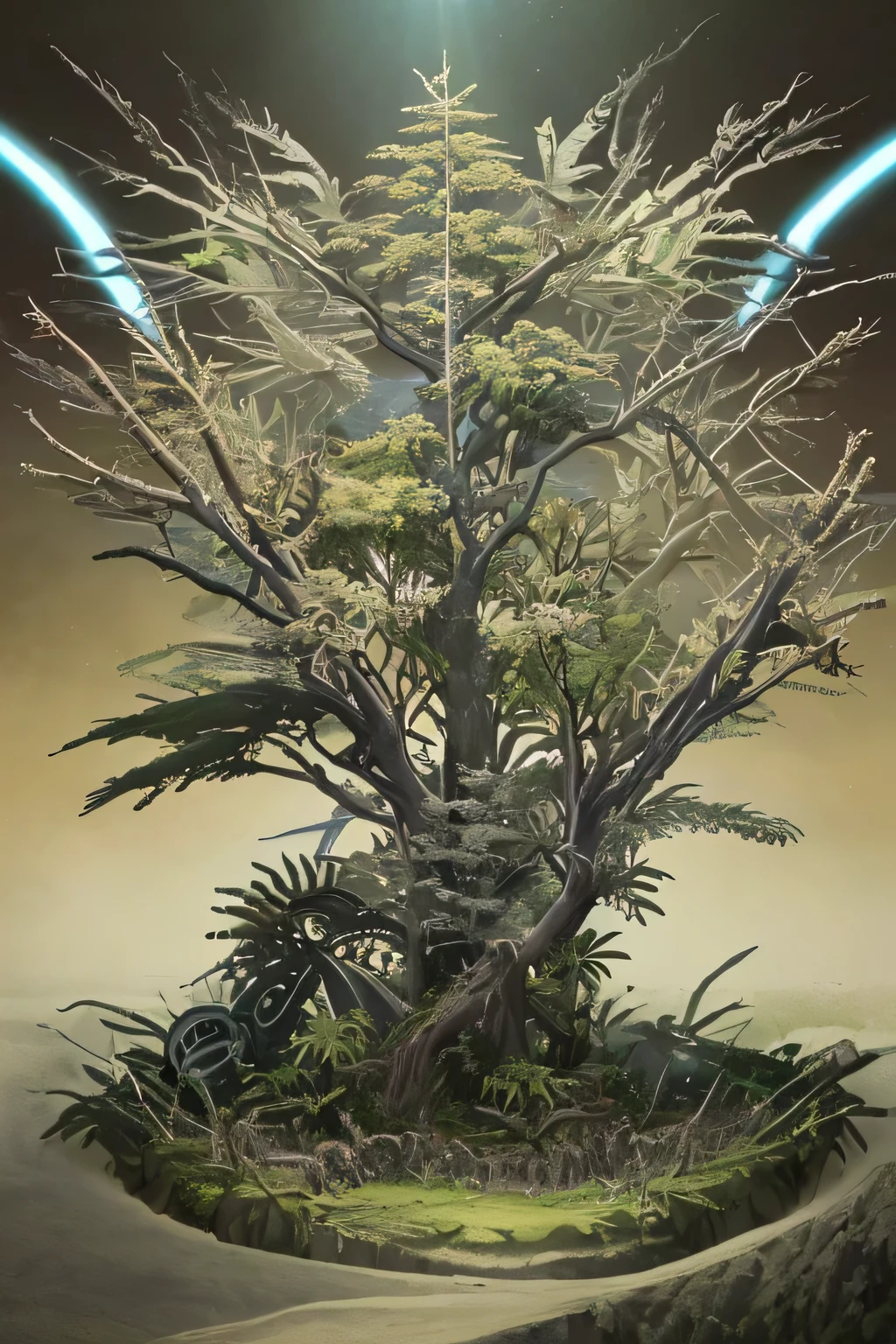 ((melhor qualidade)), metal tree, gear.