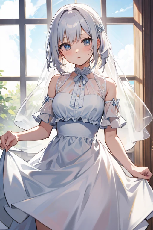 Sheer white dress