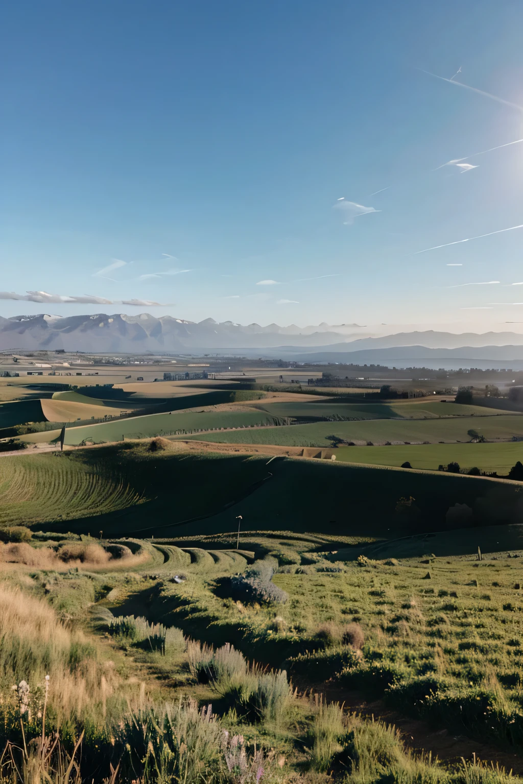 une paysage Qui simule l'ombre