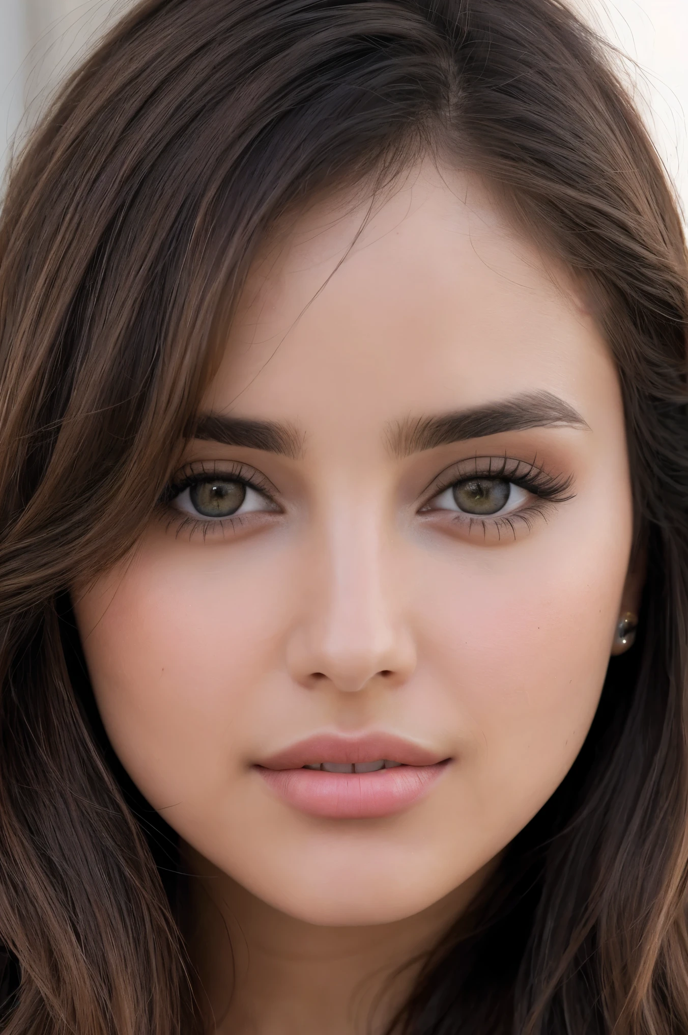 a close up of a woman based Ana de Armas, young beautiful woman, beautiful young woman, very beautiful young woman, girl with brown hair, sexy face with full makeup, attractive beautiful face, beautiful model girl, attractive brown hair woman, attractive female face, beautiful female face, perfect face model, beautiful female model, beautiful young face, beautiful face woman