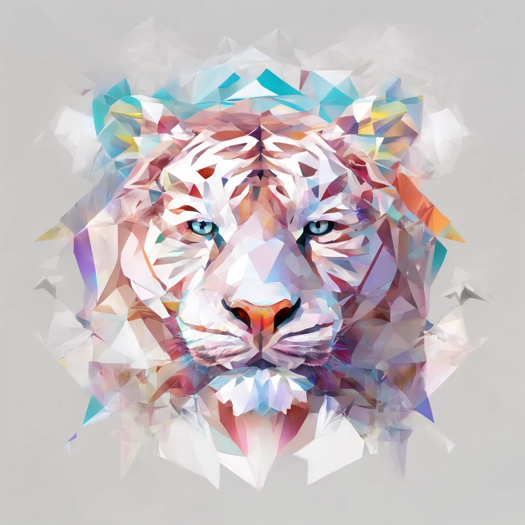 Perfekte Ausrichtung, Niedlicher kleiner Tiger mit Jacke,Kristallvasen,Rose, Eine Sonnenbrille tragen, happiness, Stehende Position, abstract beauty, zentriert, Blick in die Kamera, Blick in die Kamera, nahezu perfekt, dynamisch, sehr detailliert, glatt, scharfer Fokus, 8K, High definition resolution, Illustration, Kunst von Carne Griffiths und Wadim Kashin, White background