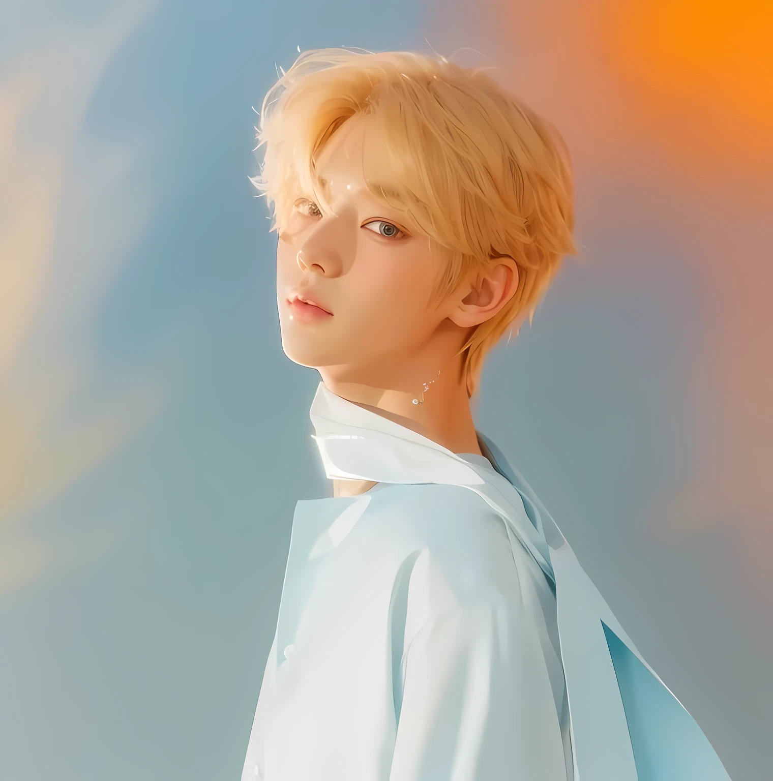 Ulzzang boy, ulzzang, Korean ulzzang boy, boy, cute face, cute eyes, cute, blonde hair, choi soobin, soobin from txt, choi soobin, soobin, small smile