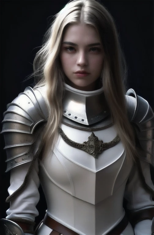 (best quality,4k,8k,highres,masterpiece:1.2),ultra-detailed,(realistic,photorealistic,photo-realistic:1.37),HDR,UHD,studio lighting,ultra-fine painting,sharp focus,physically-based rendering,extreme detail description,professional,vivid colors,bokeh,portrait,medieval,girl,armor,white,long hair,fierce expression,standing tall,confident,ancient castle,misty mountains,soft sunlight,ancient sword,majestic,heroic,exquisite craftsmanship,subtle texture,ornate engravings,battle-worn,reflection of light on armor,attention to shadows and highlights,attention to facial features and expressions,subtle hint of vibrant colors,dynamic pose,mysterious background,ethereal atmosphere,awe-inspiring scene,attention to textures and materials,impeccable attention to detail,captivating storytelling.
Please note,You can add more details to enrich the picture description,But to ensure the overall coherence and rationality。at the same time,Adjust the strength and order of keywords as needed to get better results。