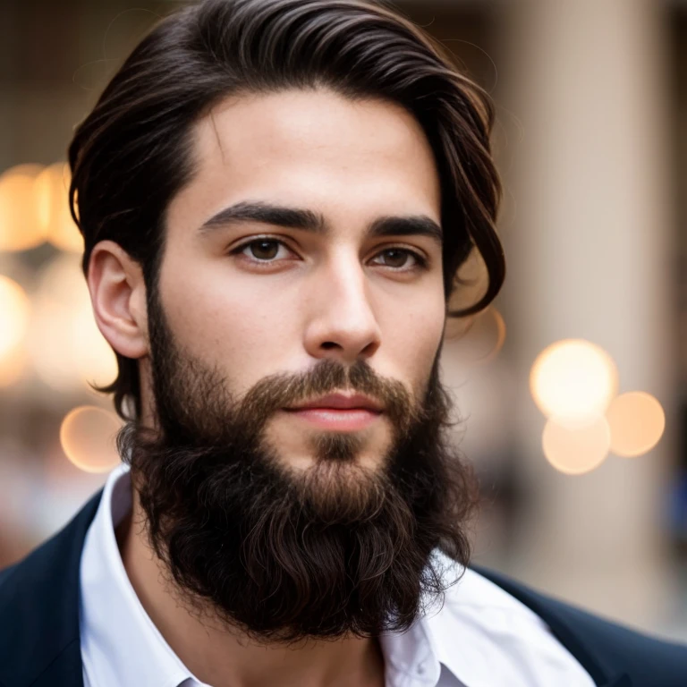 perfect jew man focus on face.