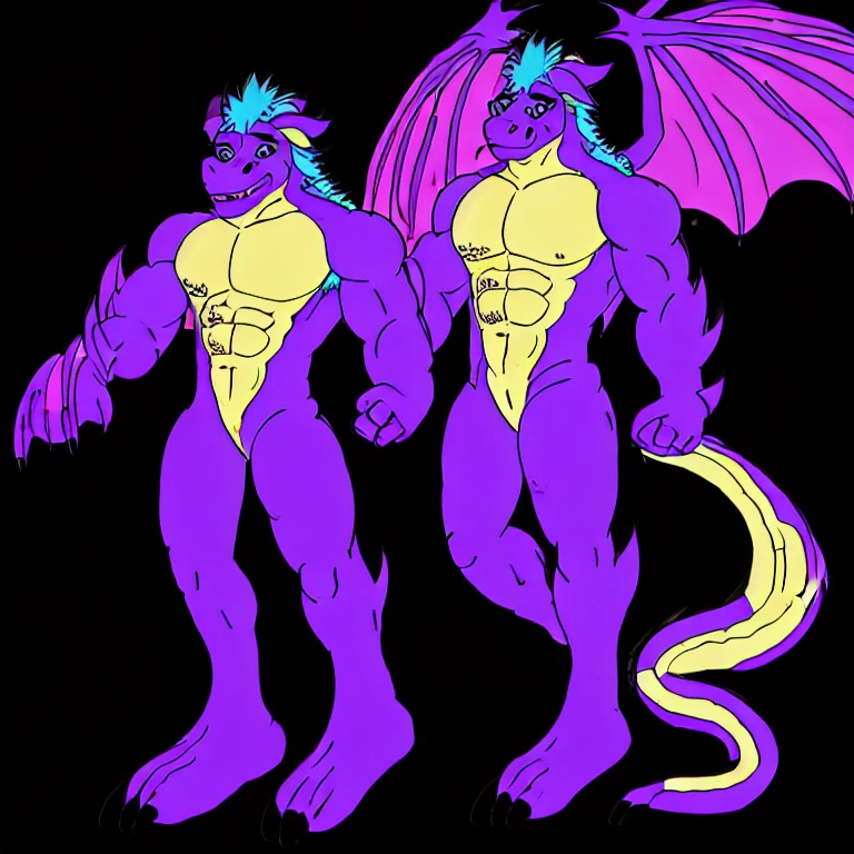 Rampage A big purple and tan chest with light blue hair muscular dragon anthropomorphic flexing his muscles, 4k, detailed, trending on artstation, fantasy,kemono ,furry, comic art style (highly detailed illustration:1.2), best quality, masterpiece, solo, natural lighting, protogen, (protogen face:1.1), (protogen visor:1.1), tail, torso blue eyes, glossy fur, glossy hair, light blue fur, standing, laboratory flooring, laboratory hallway, fluorescent lighting, landscape