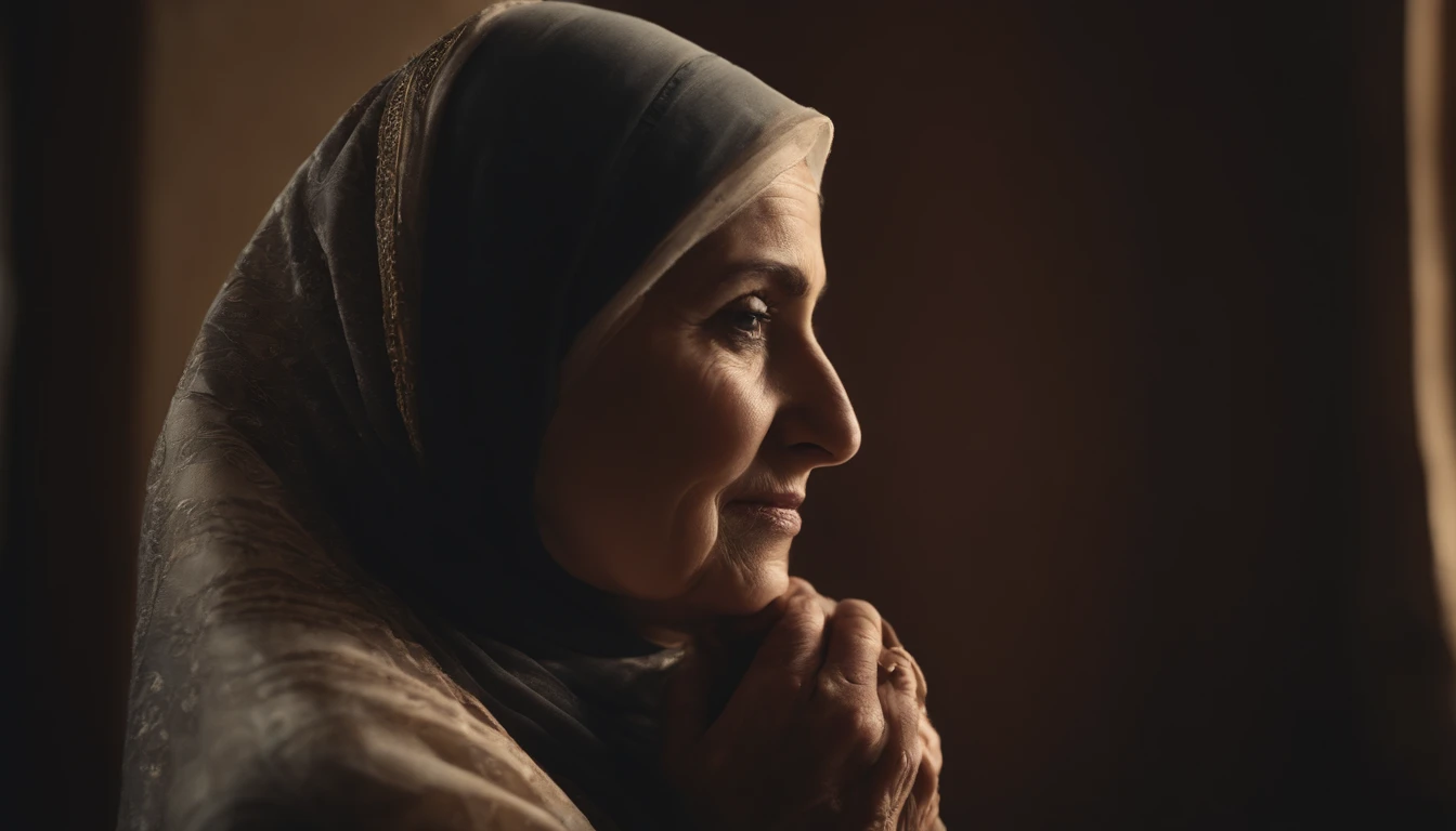 55 years old, Beauty Indonesian Muslim Mature woman, Physician, after Sex affair scene, Ultra realistic large Breast, H Cup bra, wearing hijab, Wet Hijab, wash her hair, full body, At bathroom, tired Expression, Frightened Face, betrayed her husband's trust