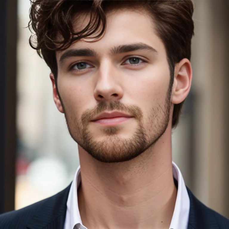perfect irish man focus on face.