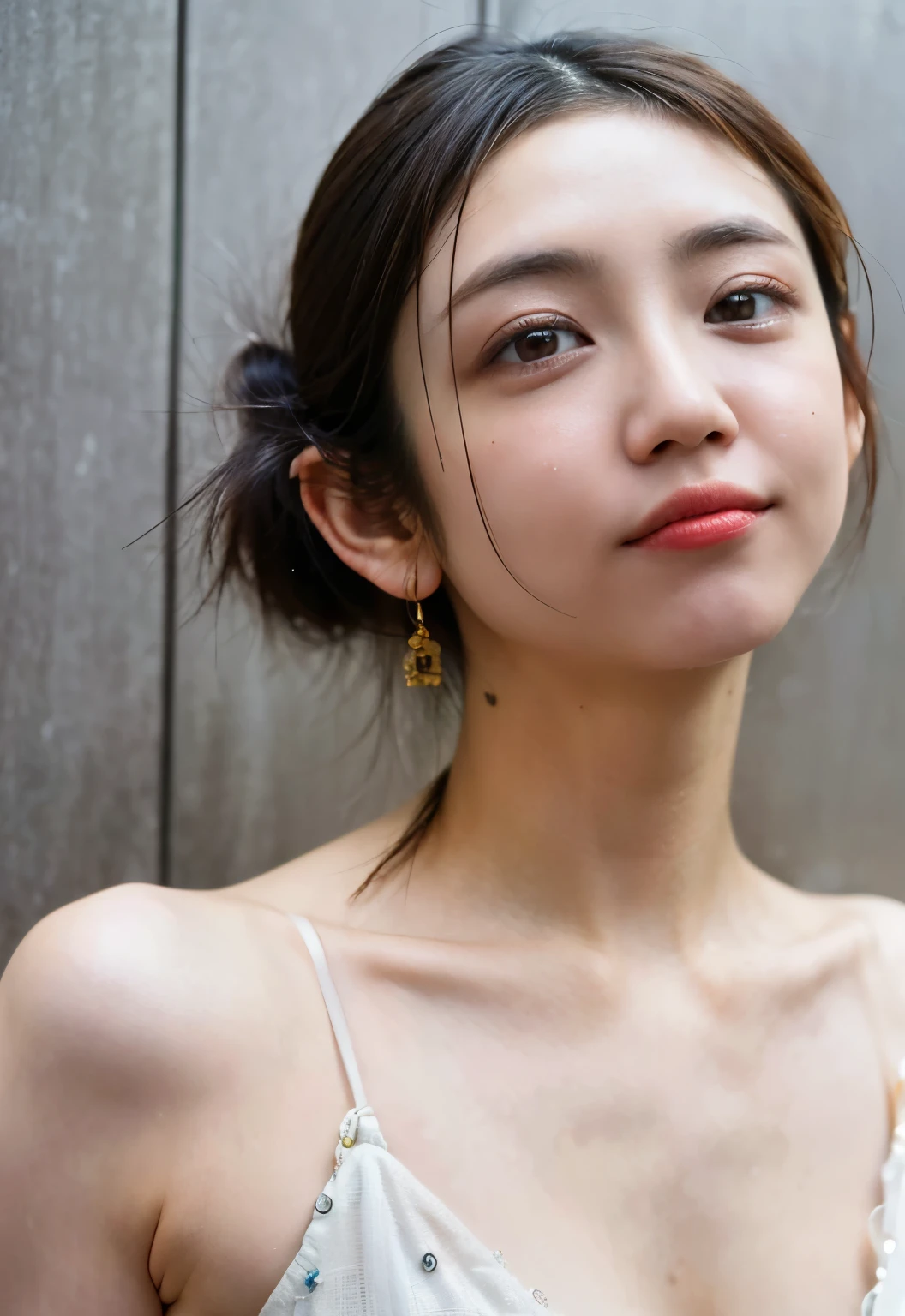 ((Full nudity:1.0)),Cute Japanese Women Photos, Little Woman, 20-year-old, Beautiful and perfect face, Brown, Beautiful Face, thin: 1.2, (photo Realistic:1.4), (hyper Realistic:1.4), (Realistic:1.3),
(smoother lighting:1.05), (Improving the quality of cinema lighting:0.9), 32k,
1 girl,20-year-oldの女の子, Realistic lighting, Backlight, The light shines on your face, Ray Tracing, (Bright light:1.2), (Improvement of quality:1.4),
(Highest quality Realistic textured skin:1.4), Fine grain, Detailed face,
(tired, Sleepy and happy), (smile:0), Face close-up,
(Enhances the body line:1.1), (Enhances the beauty of skin texture:1.1)