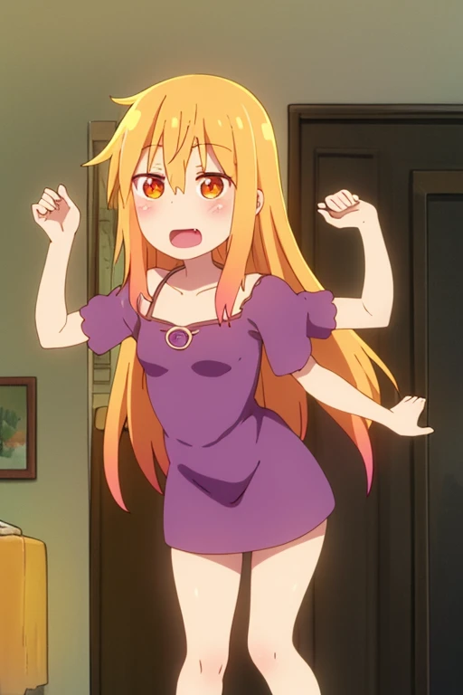 ((highest quality)), ((masterpiece)), (be familiar with), Perfect Face, indoor, Bedroom, Watching the audience,
One woman, Thor,
Open Mouth, Ecstatic expression, blush, smile,
Small breasts, Flat Chest, Young Girl, , , Girl,
Long Hair, Golden Hair, Orange eyes, Long Hair,
Leg spread,