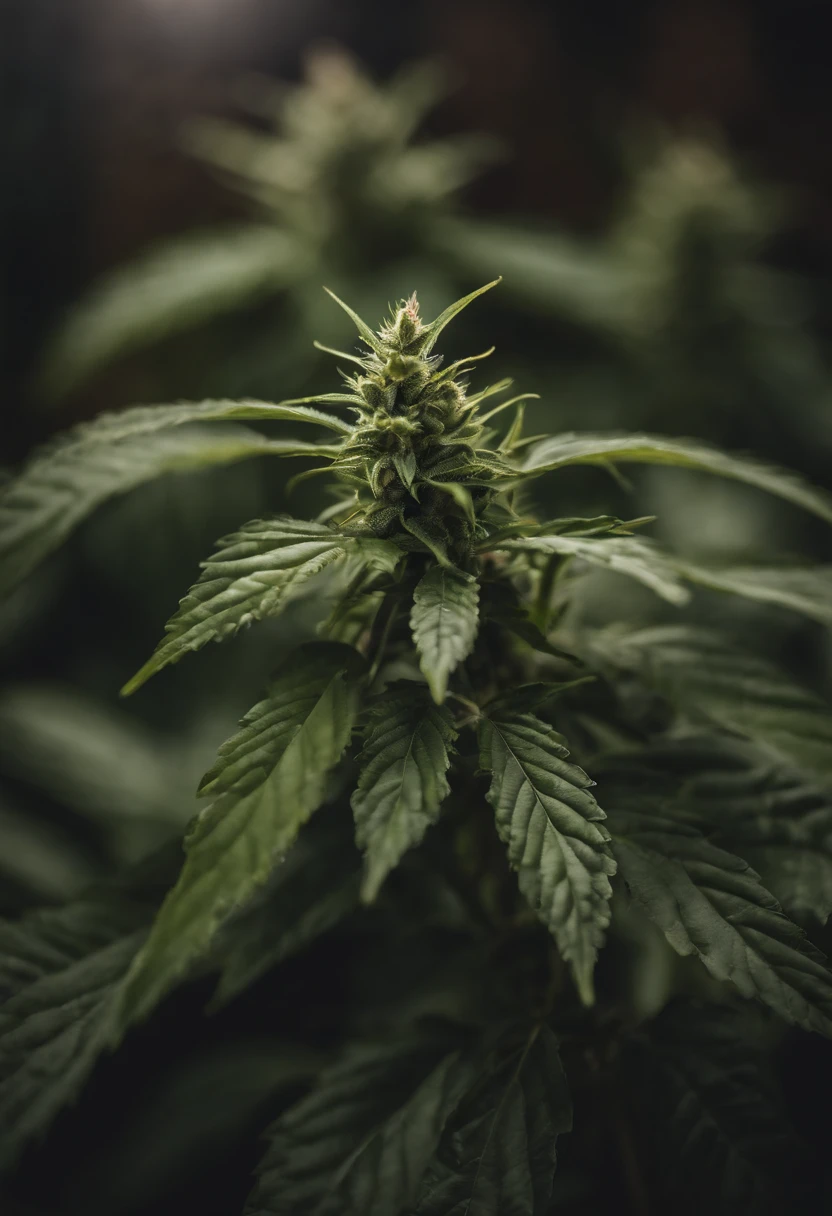 Kleine cannabis pflanze, ca 5 Tage alt