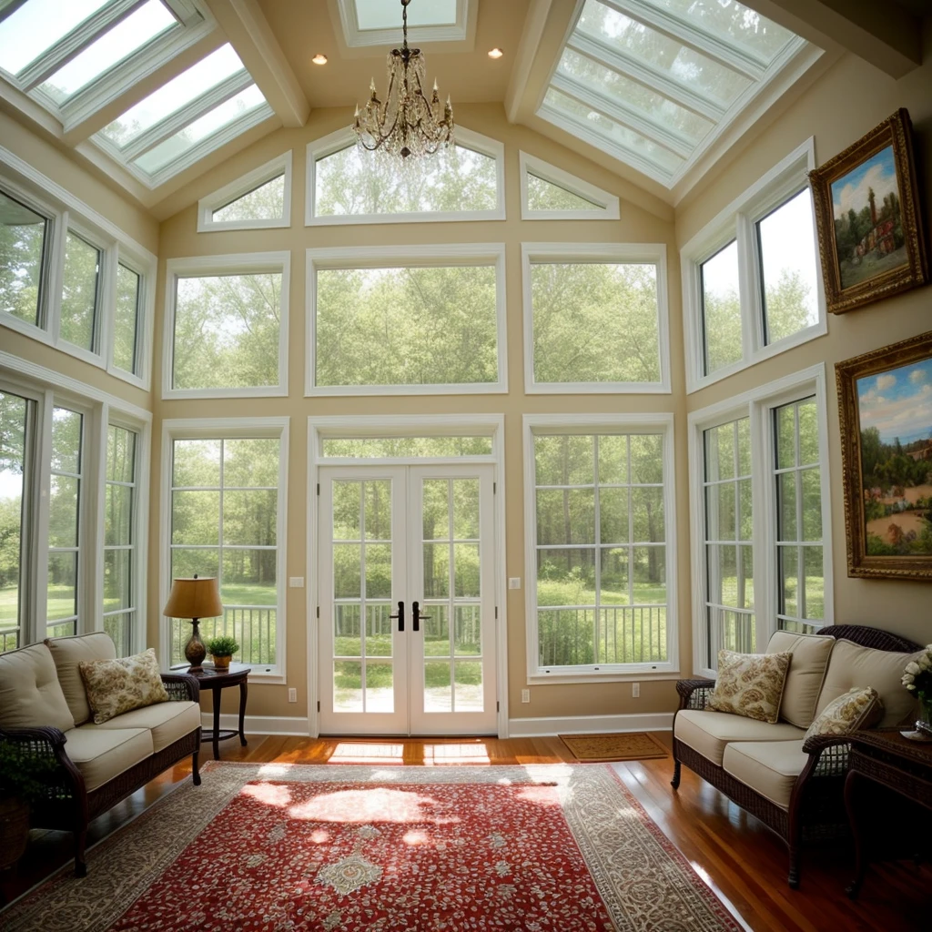 ((best quality)), ((masterpiece)), (detailed), sunroom
