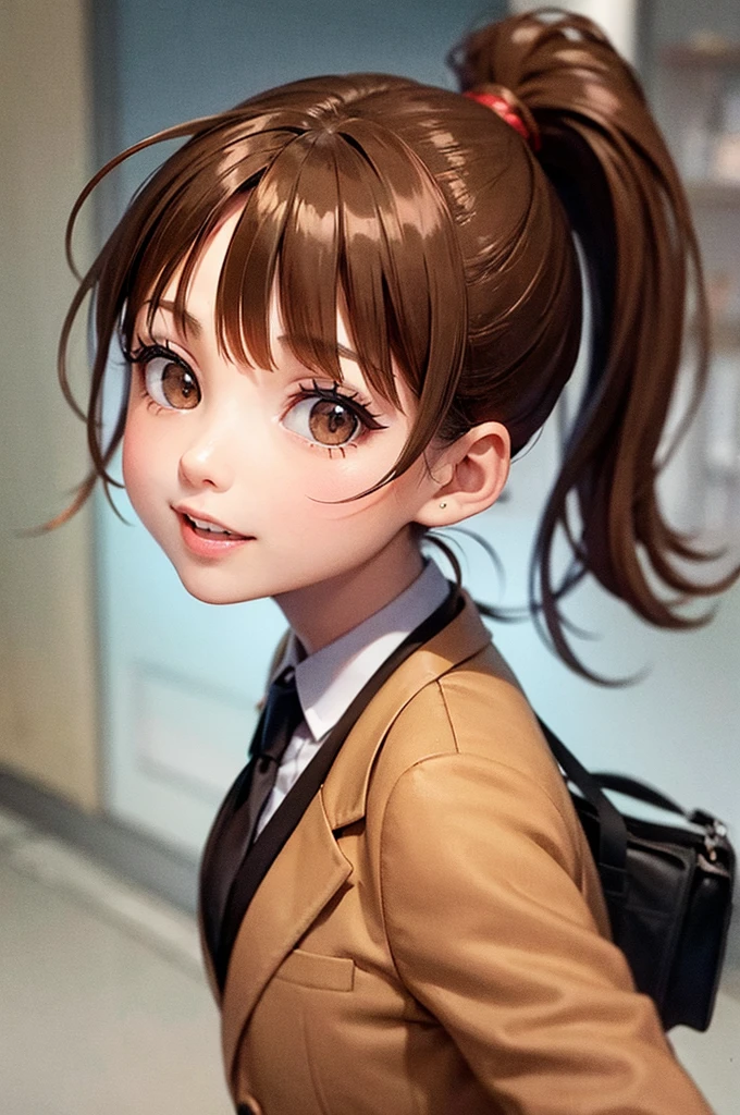 (masterpiece, best quality), 1girl, <lora:mbgm_minori_v1:1> gm-minori-1, school uniform, ponytail, bowtie