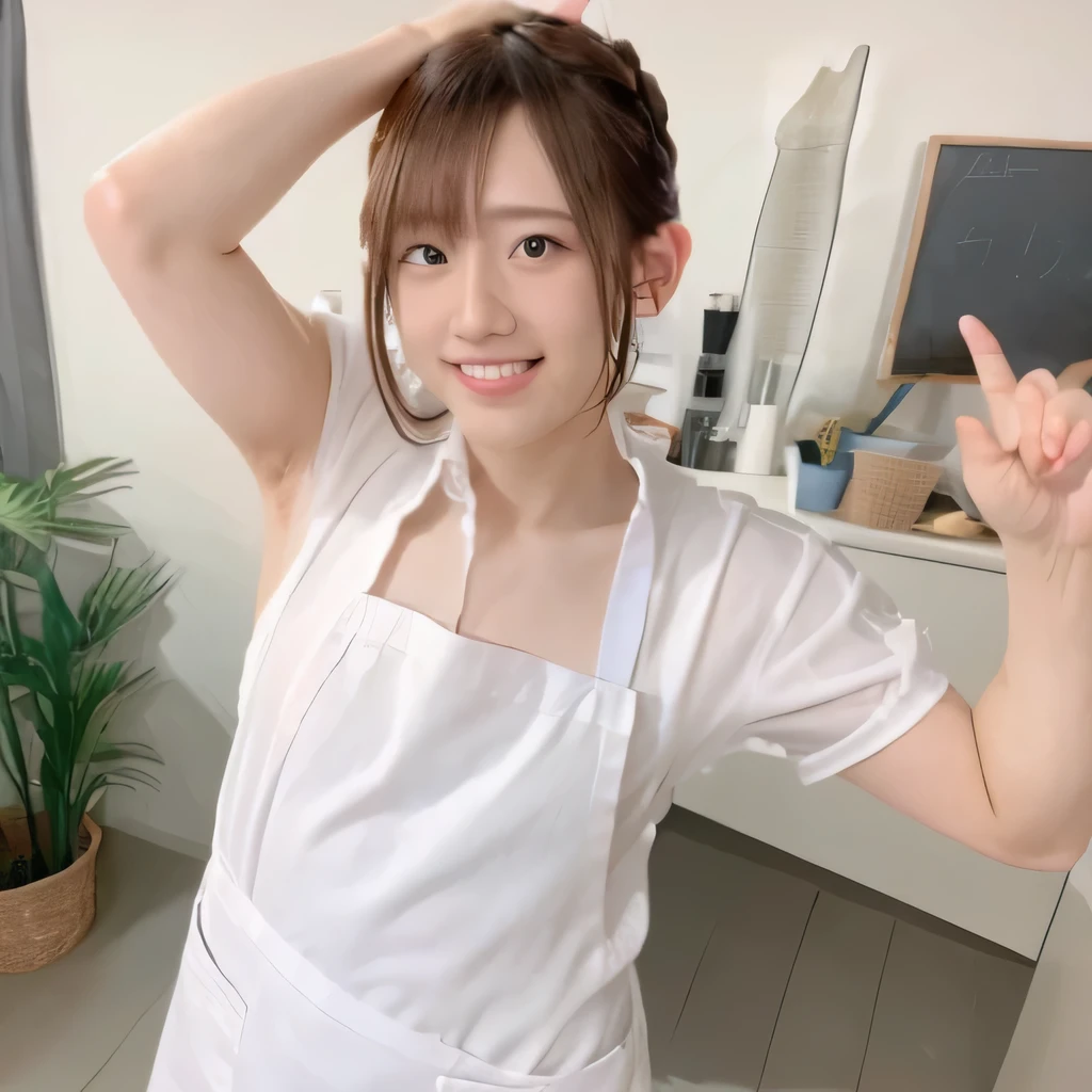 Naked Apron、Nipples、Armpit hair、pubic hair