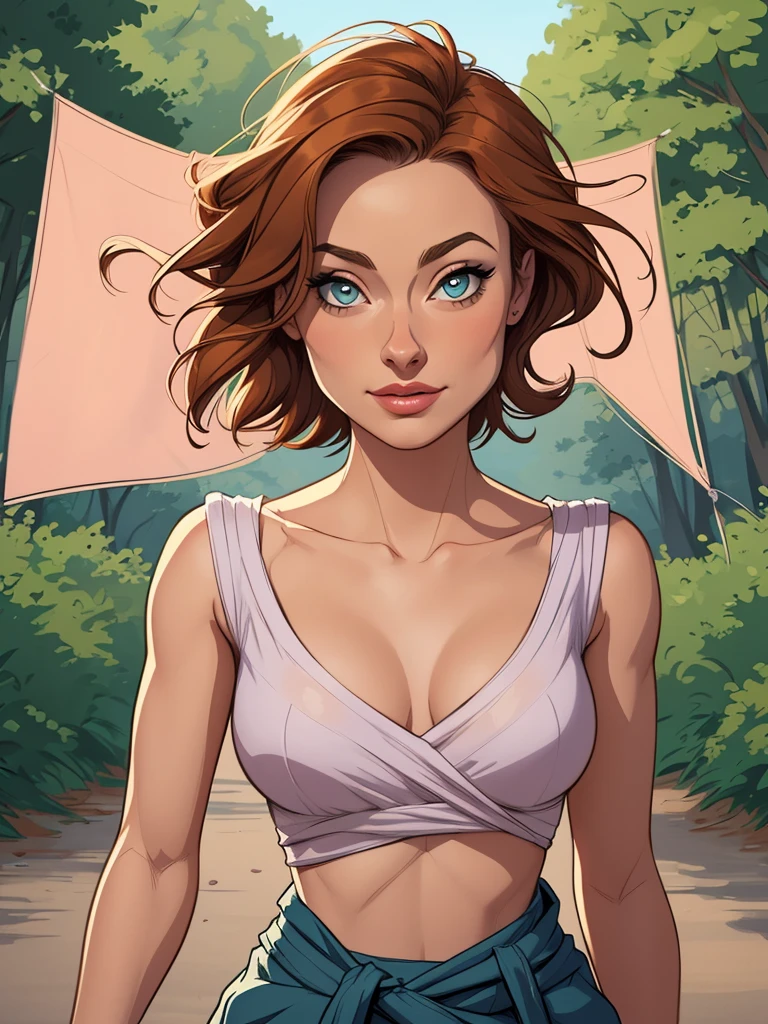 Woman character Olivia Wilde in wars sexual position Cartoon image of a woman .cartoon style illustration, estilo de arte dos desenhos animados, estilo de arte dos desenhos animados, digital illustration style, design de personagens altamente detalhado, arte digital detalhada coragem, Forest fan art, Design de personagens de retrato, beautiful digital illustration, retrato de alta qualidade, Arte em quadrinhos, mulher jovem cabelo com transas lindas . Beautiful lined eyes Medium large bust and wonderful sexy clothes. image expression of sexual desire from the waist to the head illustration 
