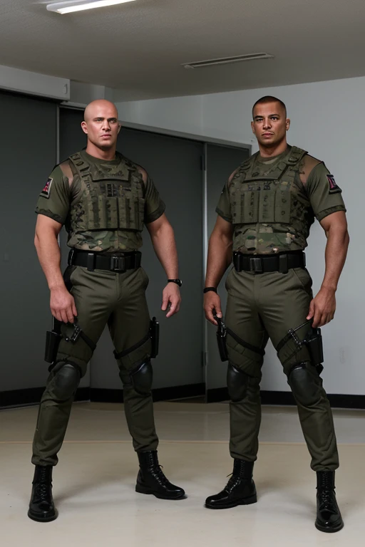 Bodyguards mens posing 34 army