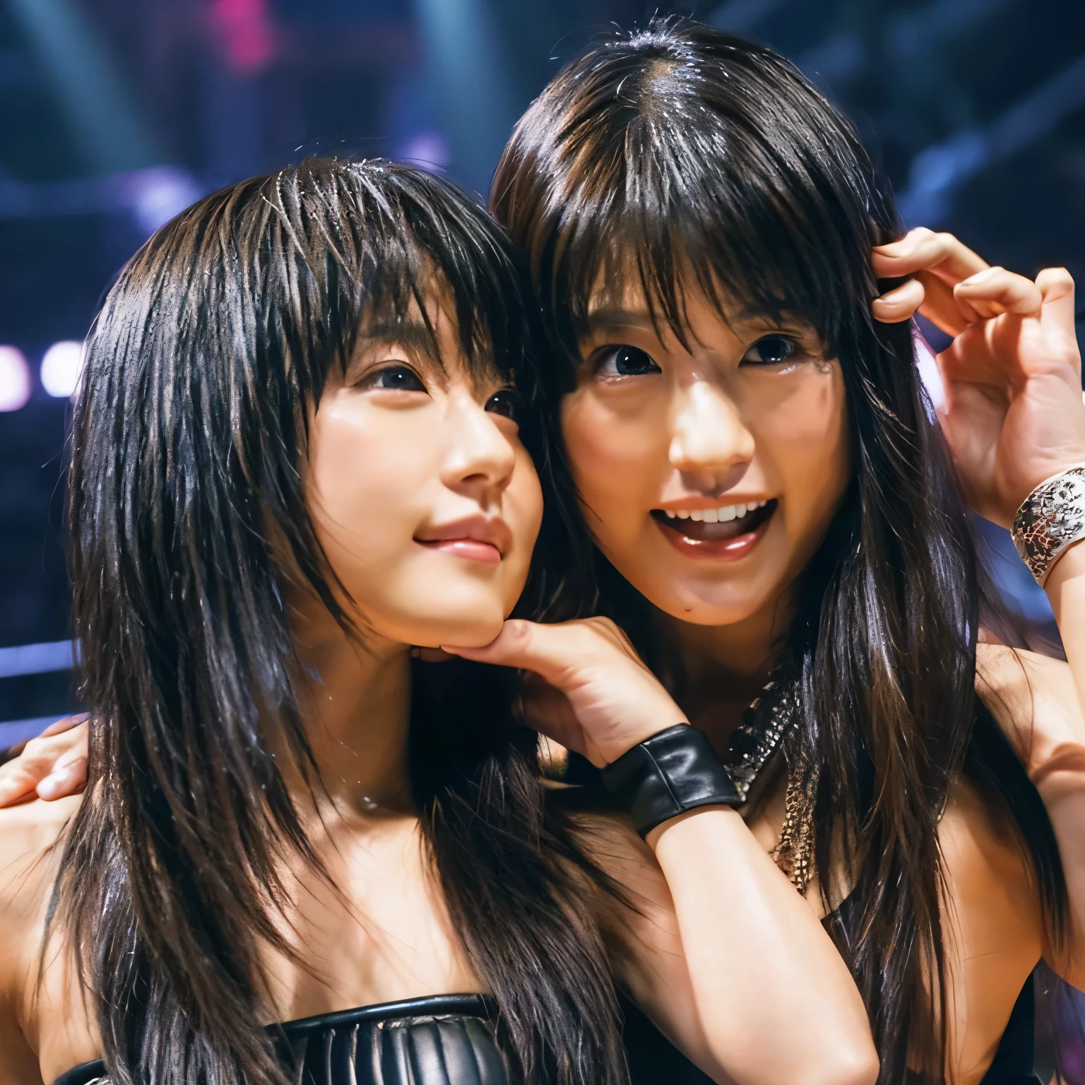 Tifa, From Final Fantasy 7, Elbow drop to Ric Flair in a WWE ring
