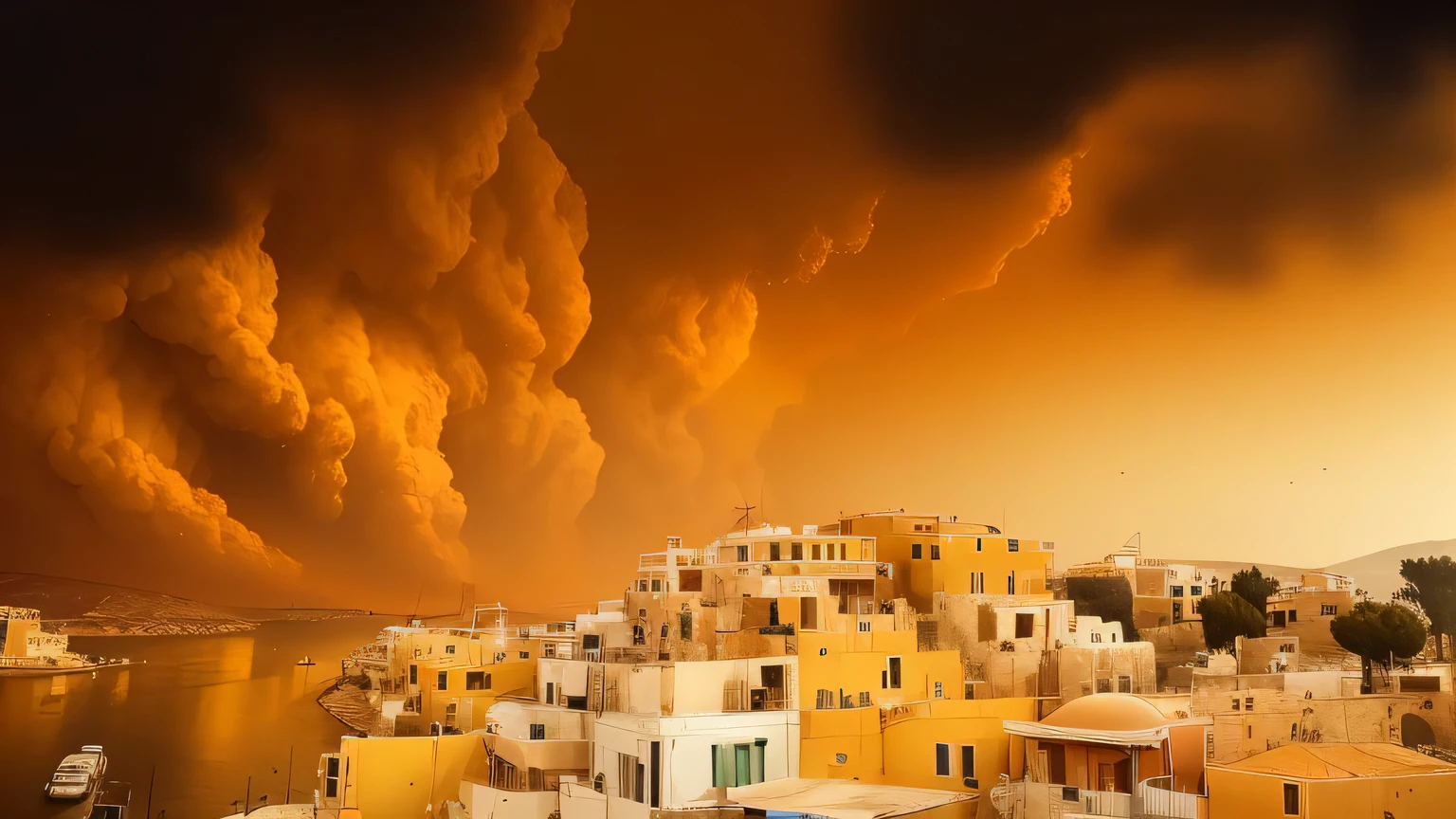 Distress in Greece Yellow skies and record temperatures as African dust suffocates cities