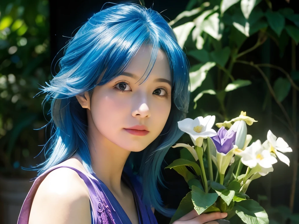 Dragon Quest５、flora、Blue Hair