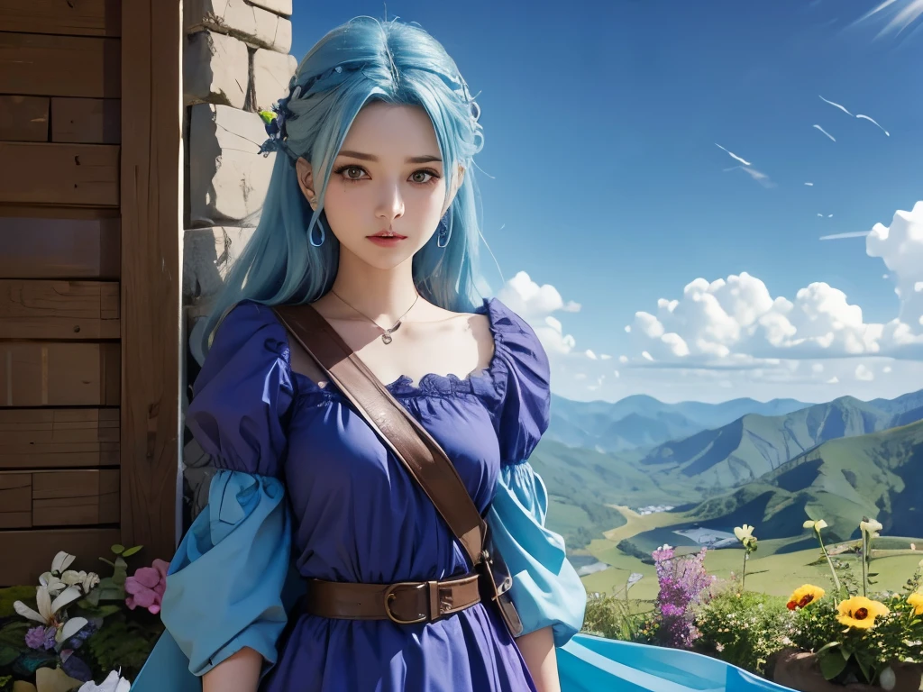 Dragon Quest5、flora、Blue Hair