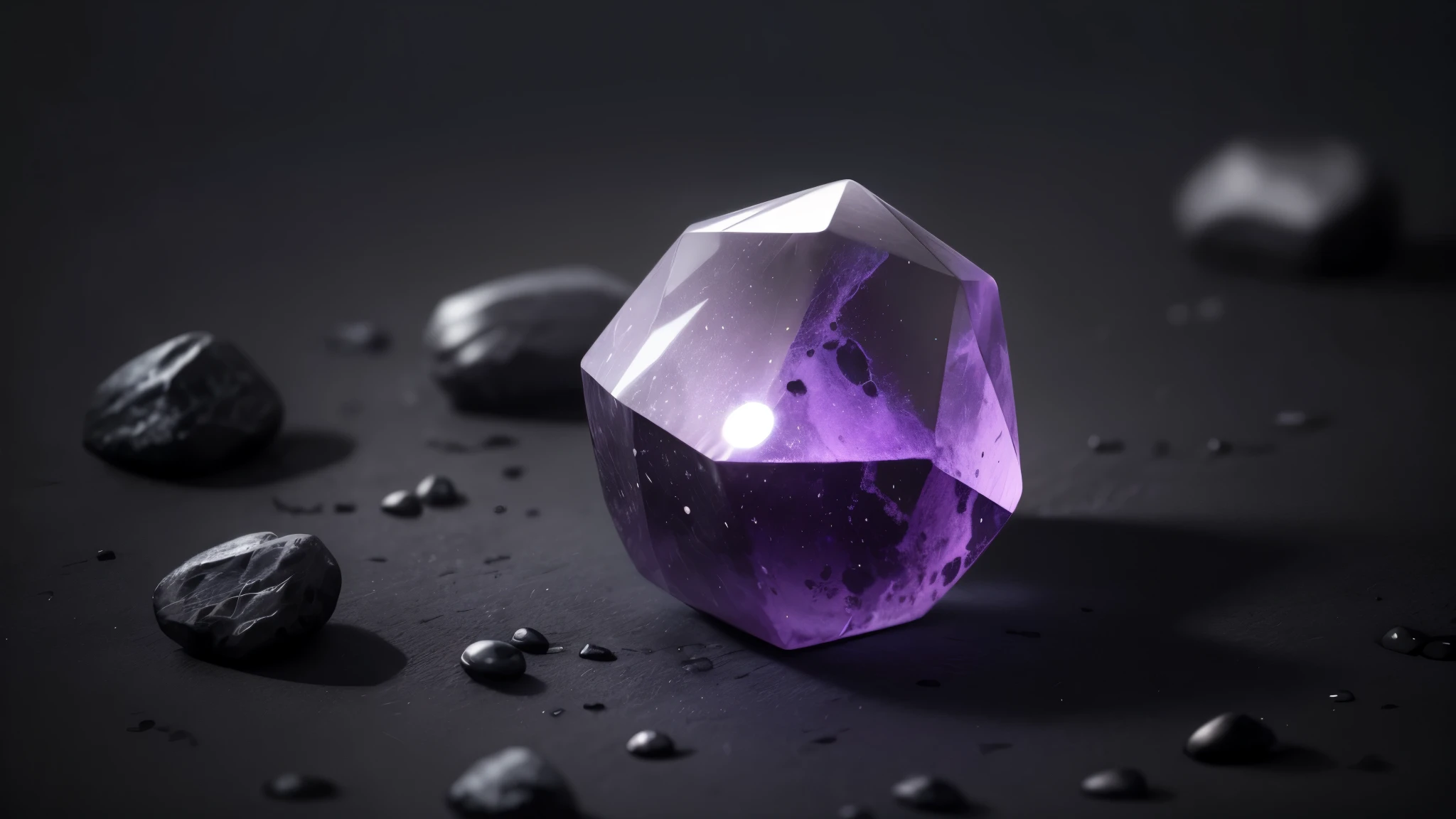 purple stone like logo