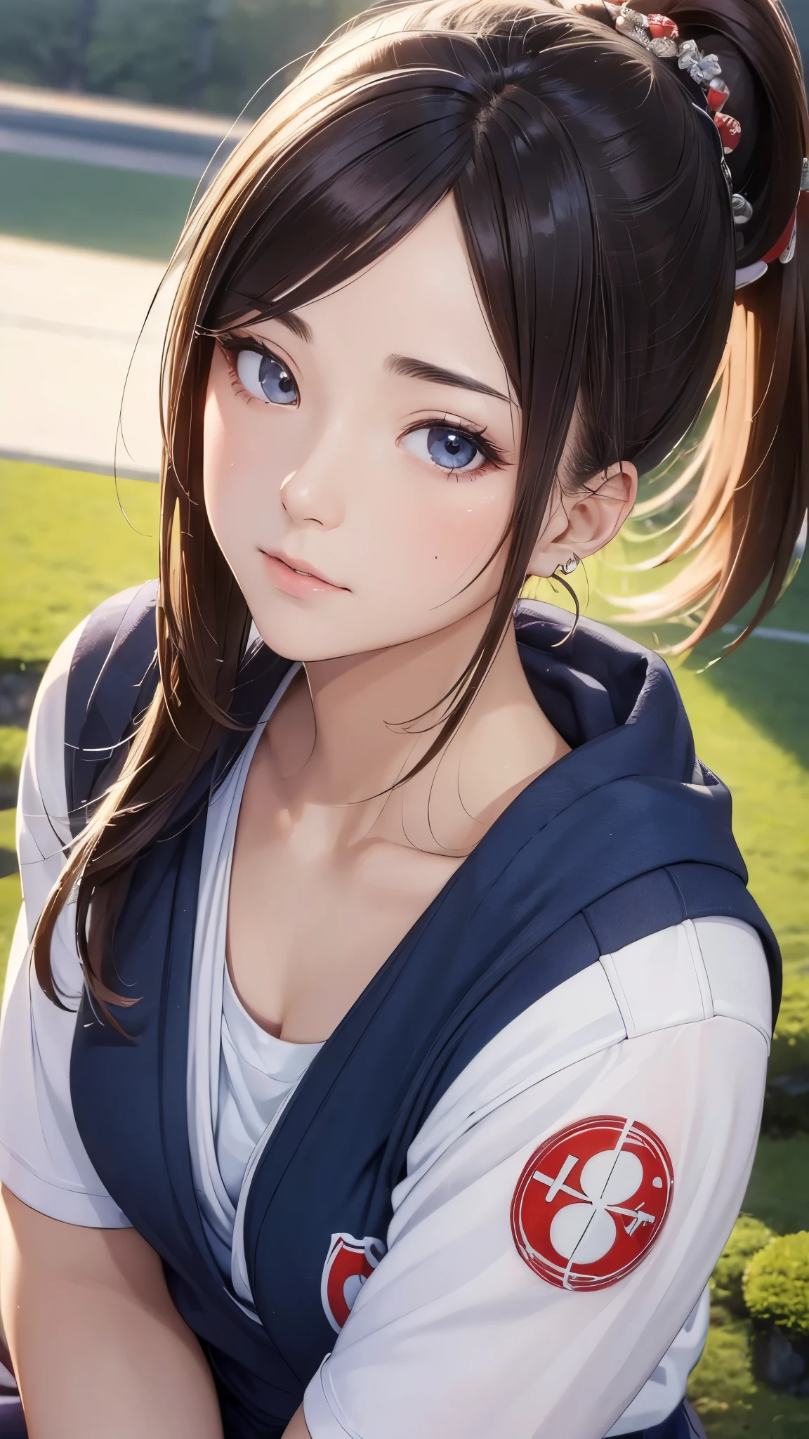 (((masterpiece))),(((High resolution)))、(((8K)))、(((perfect face)))、(((beauty of japan)))、25 years old, (((sports wear))), look at the camera, ((top quality eyes)), ((detailed face)), (detailed texture), look at the camera