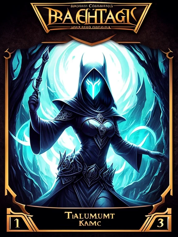 (Best Quality), 1 Card Backside, 1 Logo Thaumaturgy Themed, Card Game, No Text