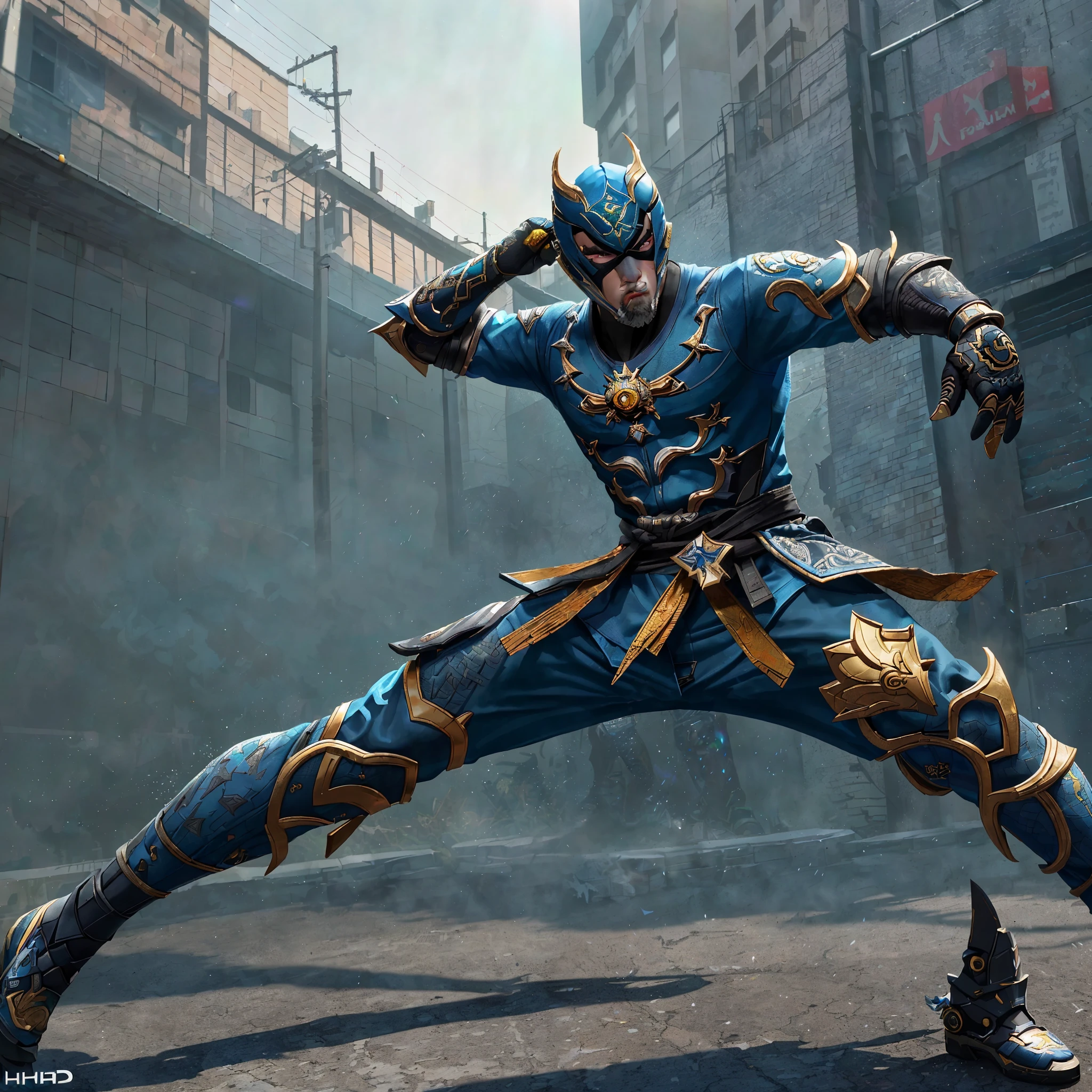 ((Hayabusa MLBB:1.2)), Ultra-detailed street style representation of Hayabusa from Mobile Legends: Bang Bang,
((Street Style:1.3)), Vibrant and lively depiction of Hayabusa's urban outfit in the MLBB universe,
((Dynamic Poses:1.5)), Showcasing Hayabusa's agility and energy through dynamic and action-packed poses,
((Photorealistic:1.4)), Bringing out the true authenticity of the character with lifelike textures and lighting,
((HDR:1.5)), Utilizing high dynamic range techniques to emphasize the contrast and depth of