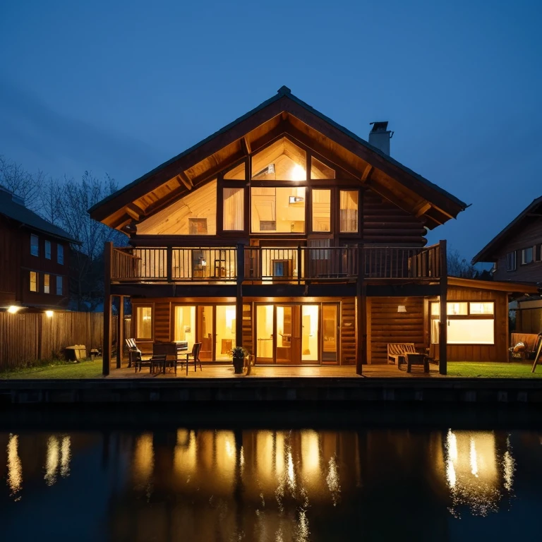 cabin in a city