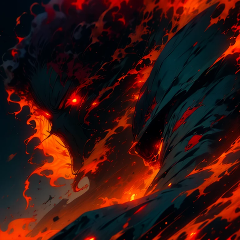 a close up of a person with red eyes, tatsumaki with green curly hair, angry light, mamimi samejima, [ metal ], anime wallaper, the artist has used bright, toga, isekai manga panel, enraged, miko, by Nōami, clean brutal blooded face