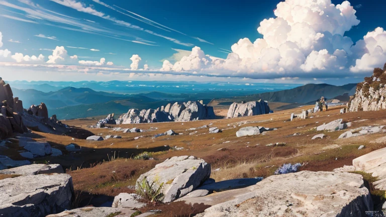 wilderness,sunny,cumulonimbus,Rocky area