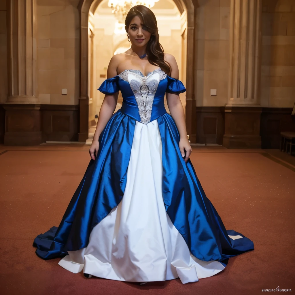 chica con semos grandes y vestida como faraona