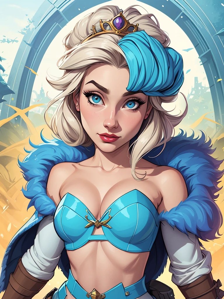 Personagem mulher estilo atompunk Fallout 4 Rainha Anna de Arendelle com marcas de guerras Imagem de desenho animado de uma mulher .Ilustra??o estilo desenho animado, estilo de arte dos desenhos animados, estilo de arte dos desenhos animados, digital illustration style, estilo atompunk design de personagens altamente detalhado, arte digital detalhada coragem, Forest fan art, Design de personagens de retrato, beautiful digital illustration, retrato de alta qualidade, Arte em quadrinhos, mulher jovem cabelo com transas lindas . Queen Anna of ArendelleBeautiful lined eyes Medium large bust and wonderful sexy clothes. image expression of sexual desire from waist to head illustration Queen Anne of Arendelle atompunk style Fallout 4 pose style playboy magazine 