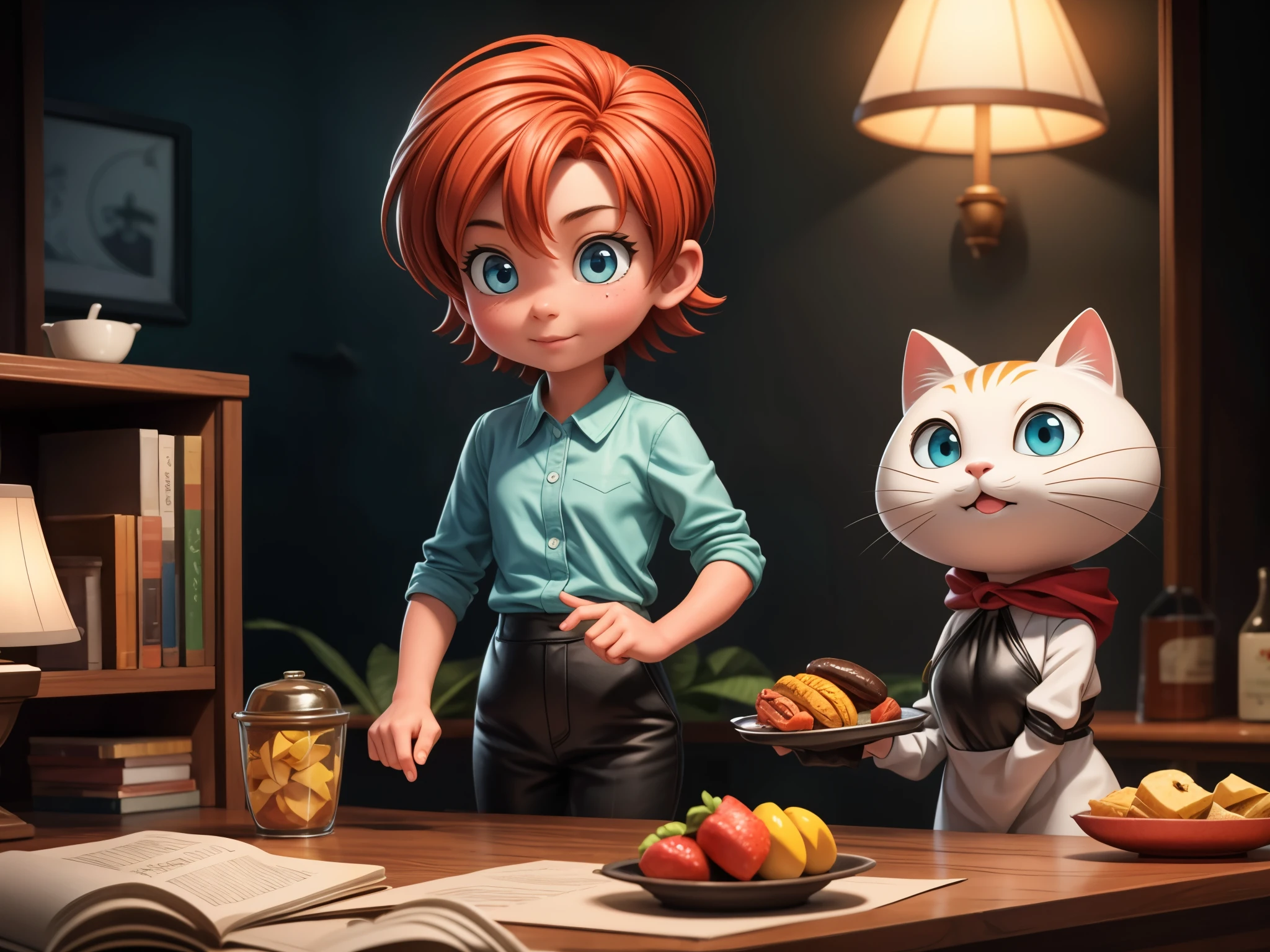 Gegege no Kitaro and the Cat Girl