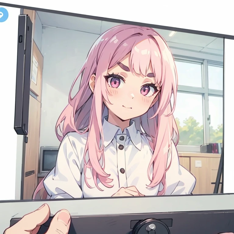 Girls with pink hair, long double-tailed hairstyle, ((small pink bushy eyebrows)), dressed in lolita clothes, marked vagina, lolicon (Zankuro) drawing style by zankuro artist, Zancro style, image uploaded to R34, changing of clothes in a room, looking away, sexy flirtatious look,not looking at the camera (hidden camera recording it, security camera filter recording it)